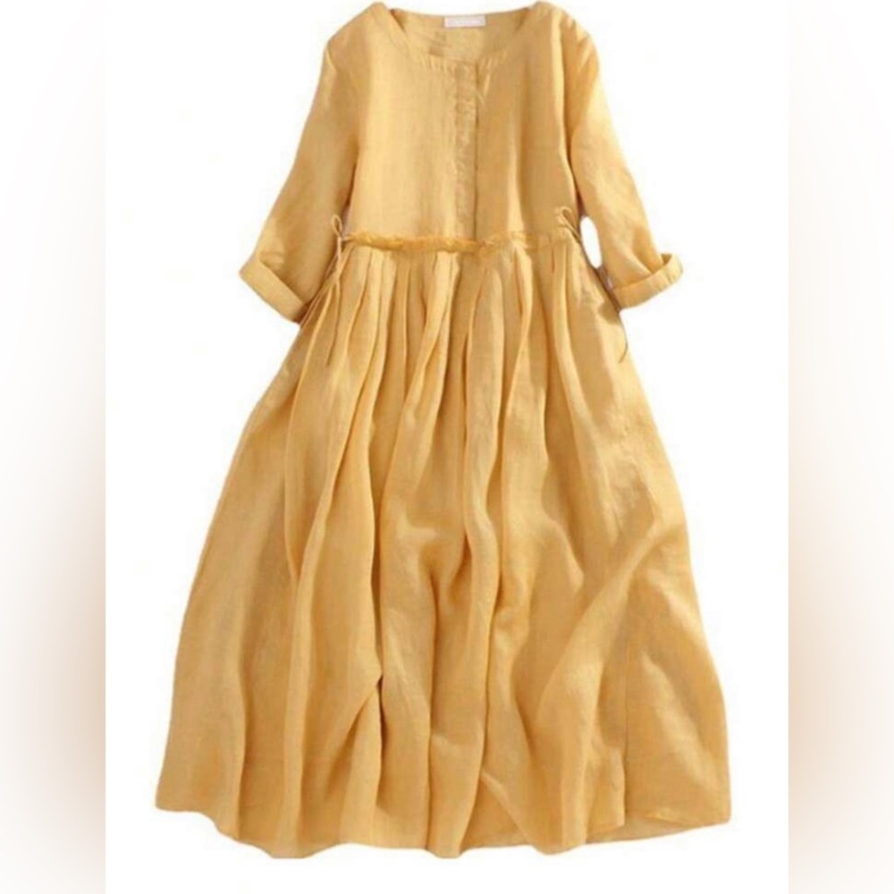 Charming Yellow Kids Dress